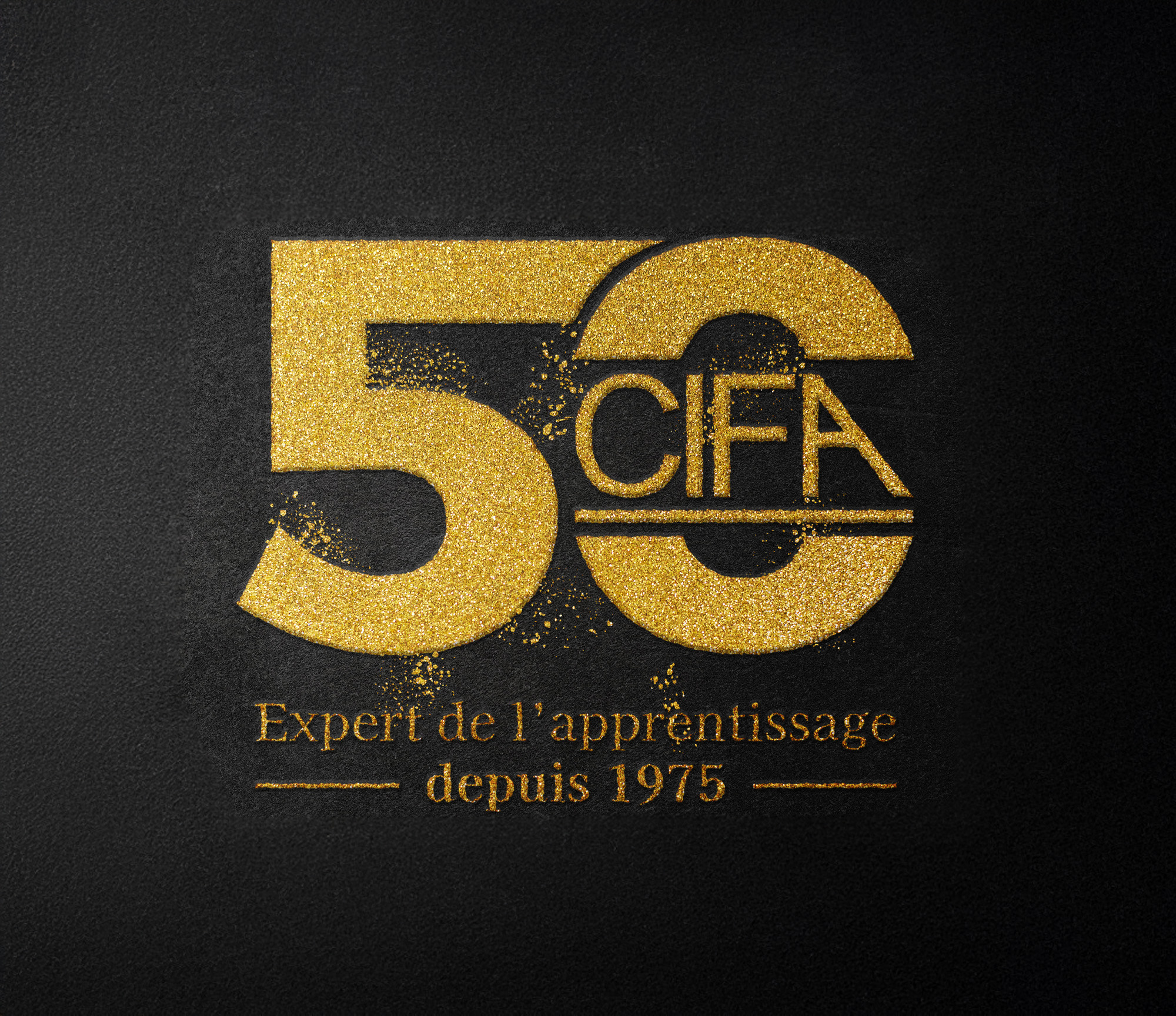 Fond avec le logo 50 ans CIFA de l'Yonne
